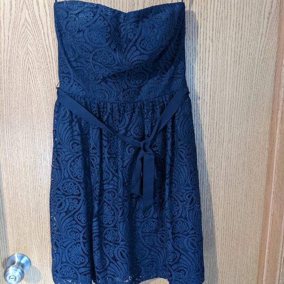 Trina Turk Zafira navy lace dress - Picture 2 of 5